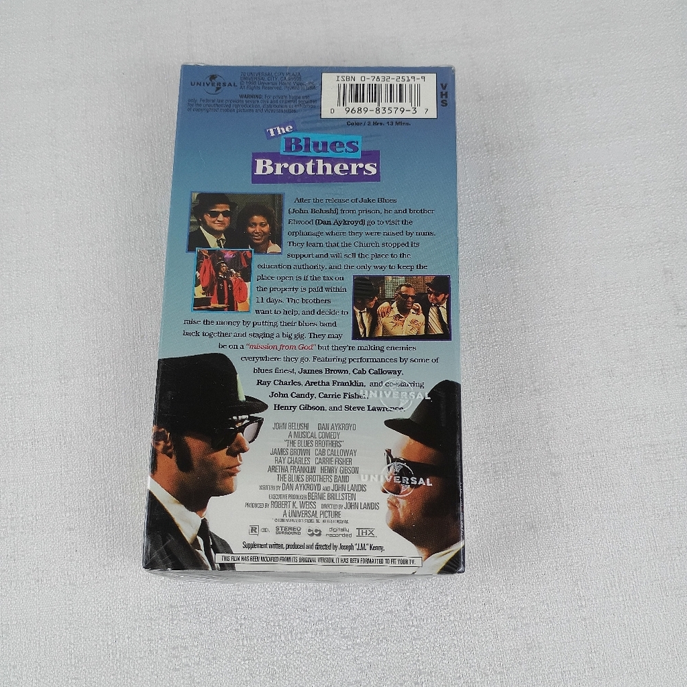The Blues Brothers - John Belushi - Dan Aykroyd - Universal - Vintage VHS 1998. - Picture 3 of 6